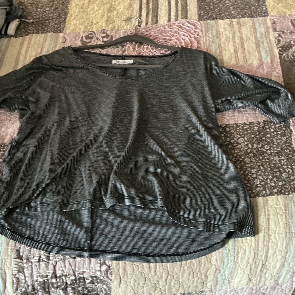 Michael Lauren Charcoal Short Sleeve Tee